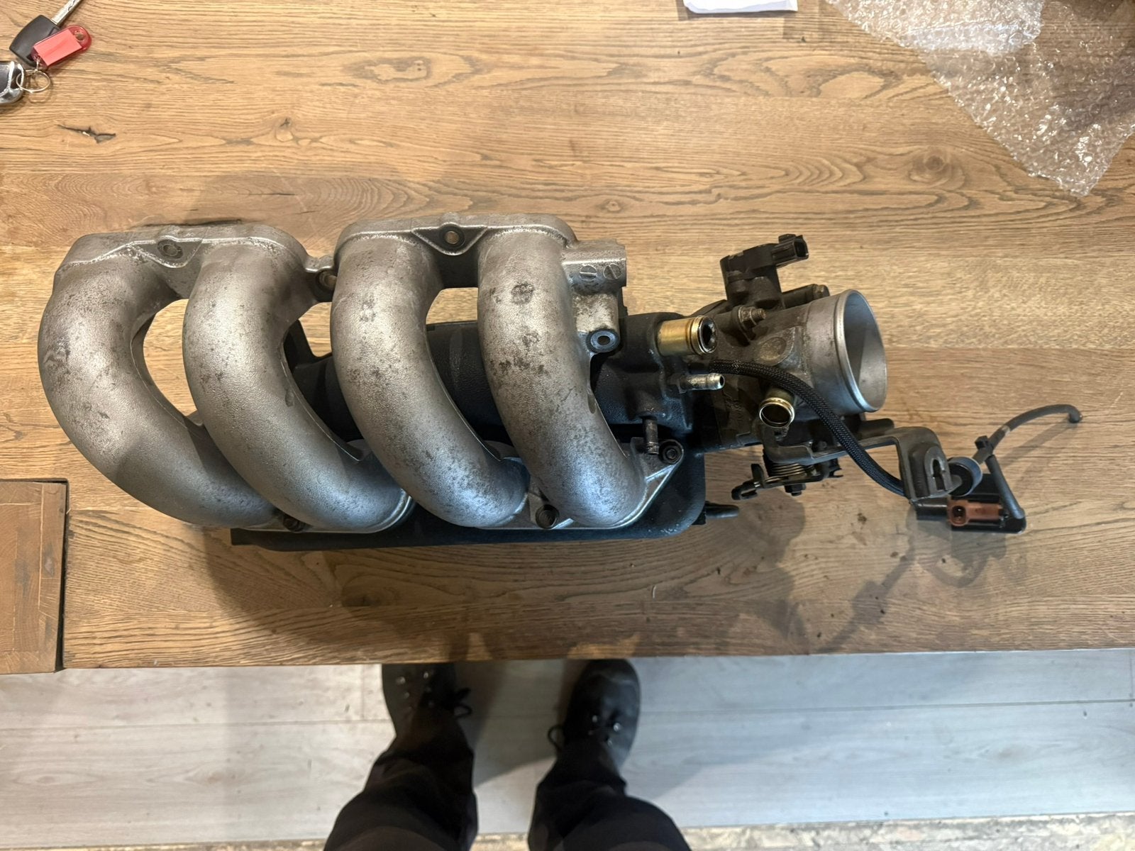 Toyota Corolla E12 2ZZ-GE inlaatspruitstuk & gasklephuis, Ophalen of Verzenden, Gebruikt, Toyota