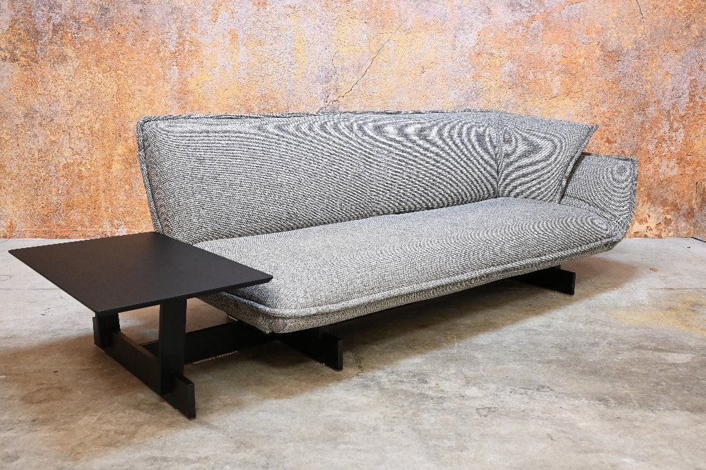 ZGAN! grijze stoffen Cassina 550 Beam design bank, Huis en Inrichting, Cassina, 250 tot 300 cm, 75 tot 100 cm, Ophalen of Verzenden