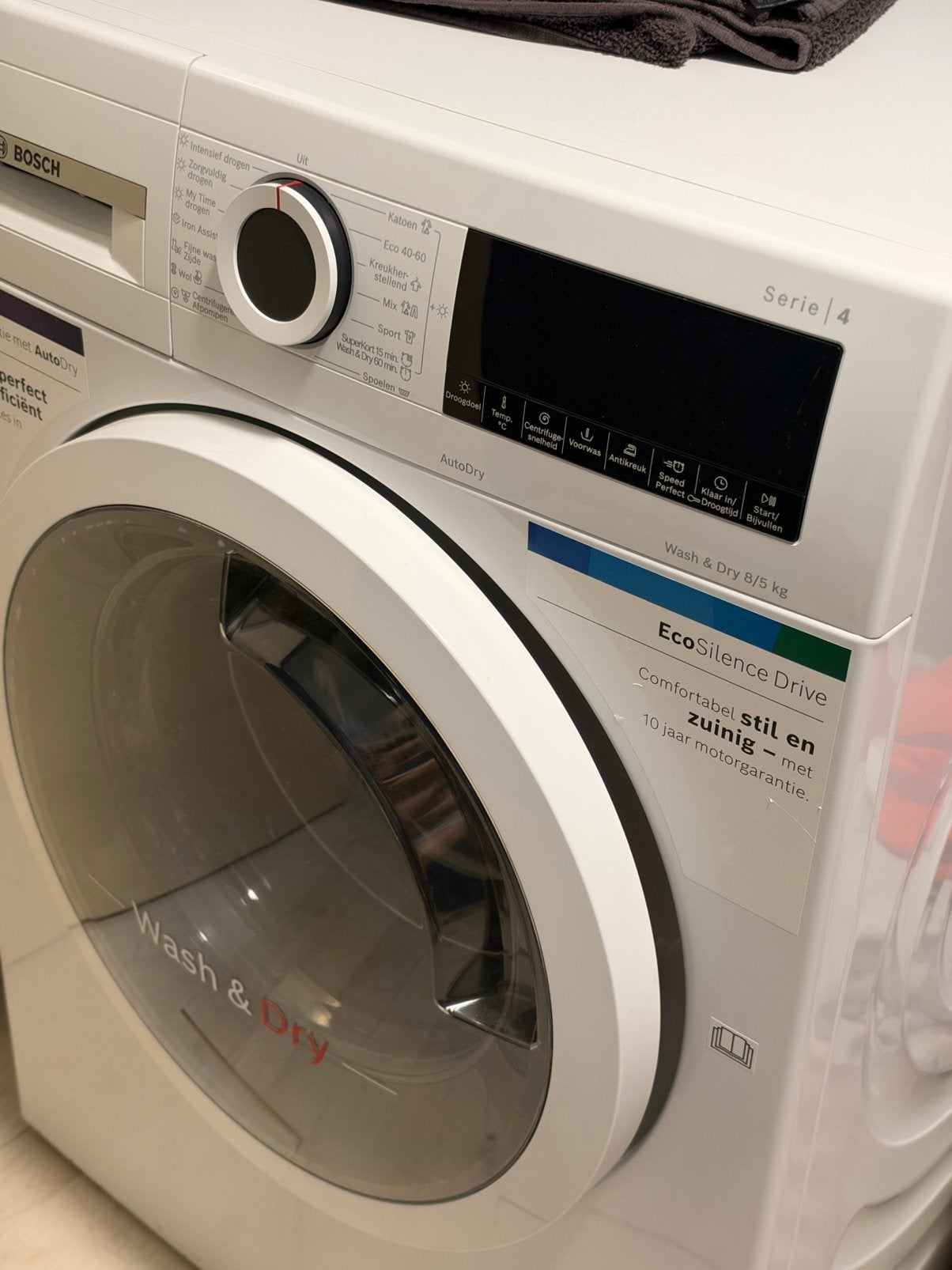 Bosch was-droogcombinatie 8/5 kg – AutoDry – 2 jaar oud
