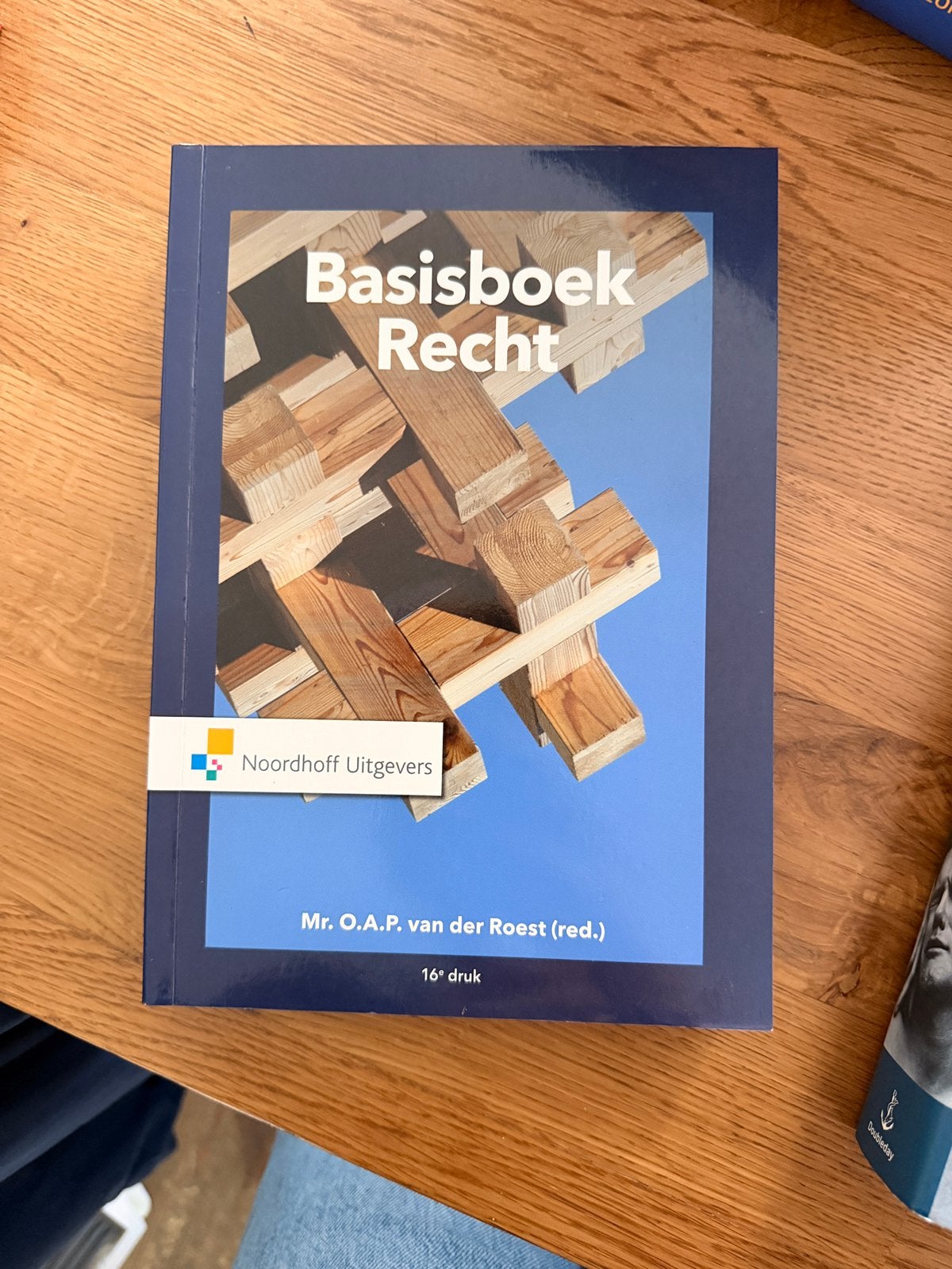 O.A.P. van der Roest - Basisboek Recht, O.A.P. van der Roest, Sociale wetenschap, Nieuw, Ophalen of Verzenden