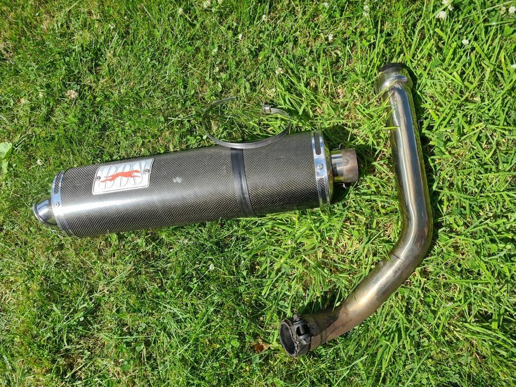 Bos carbon demper / Honda hornet met linkpipe., Ophalen of Verzenden, Gebruikt