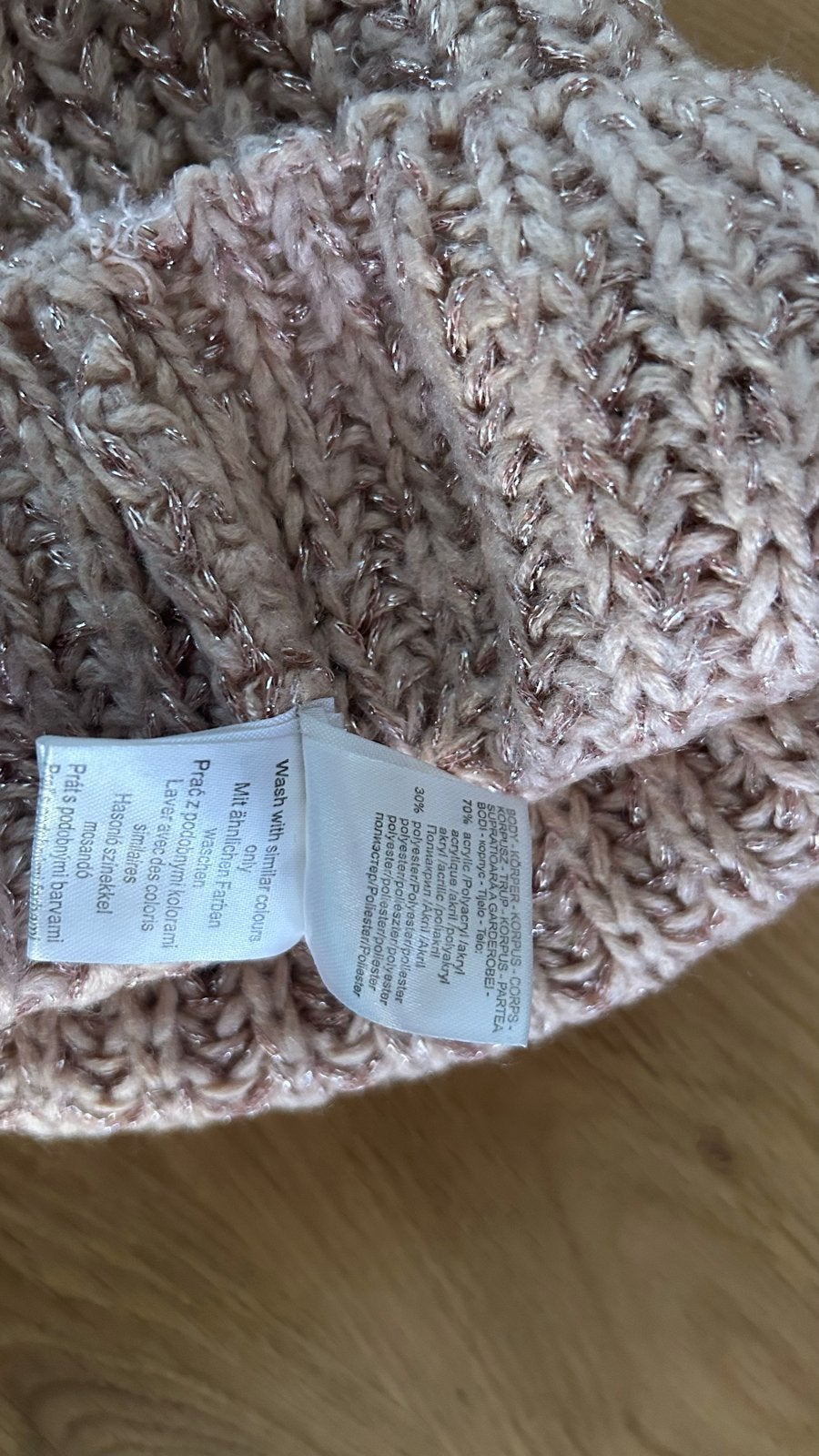 Roze Dames Muts met Glitter, Ophalen of Verzenden, Gedragen, One size fits all, Hoed
