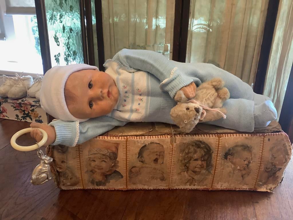 Antieke , zeldzame Dumein kathe kruse pop baby, Antiek en Kunst, Ophalen of Verzenden