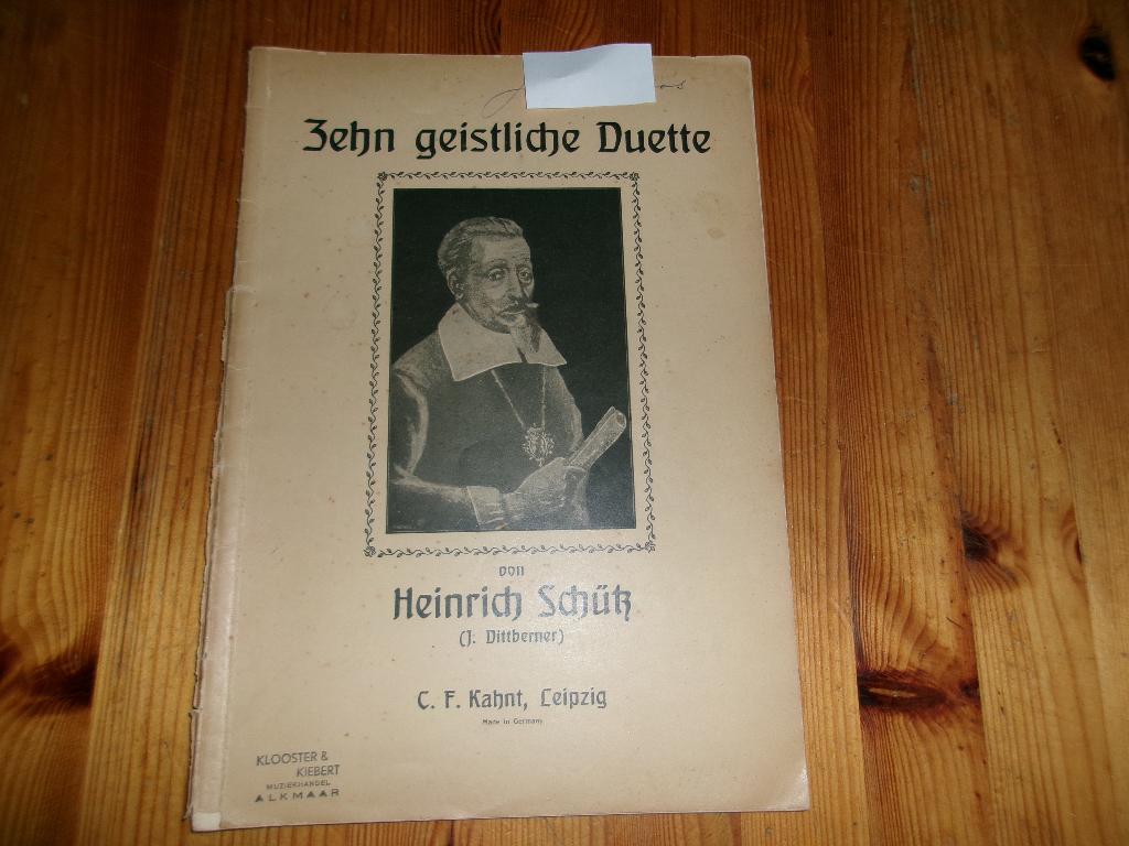 Heinrich Schutz - Zehn geistliche Duette, Zang, Gebruikt, Klassiek, Ophalen of Verzenden