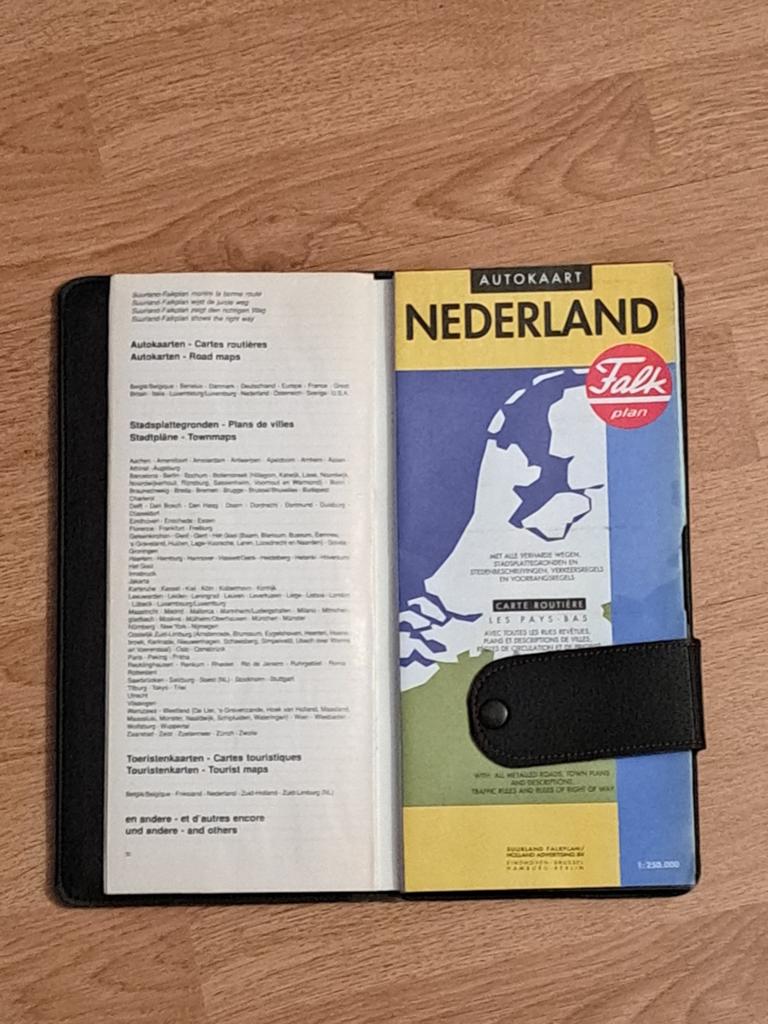 Falkplan Autokaart Nederland - Perfect voor Oldtimer, Boeken, Atlassen en Landkaarten, Ophalen of Verzenden, 1800 tot 2000, Nederland