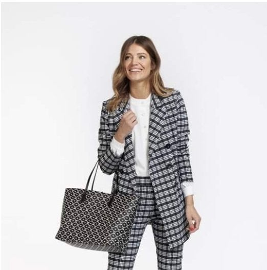 Studio Anneloes shopper zwart/off white print nieuw, Ophalen of Verzenden, Nieuw, Zwart, Overige merken