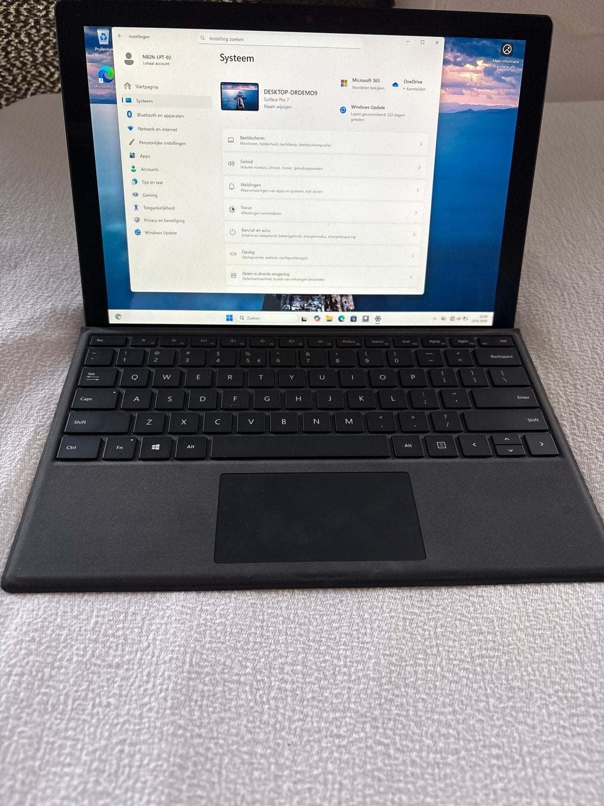 Microsoft Surface Pro 7  256 GB, Computers en Software, Windows Tablets, Zo goed als nieuw, Wi-Fi, 12 inch, 256 GB, Ophalen of Verzenden