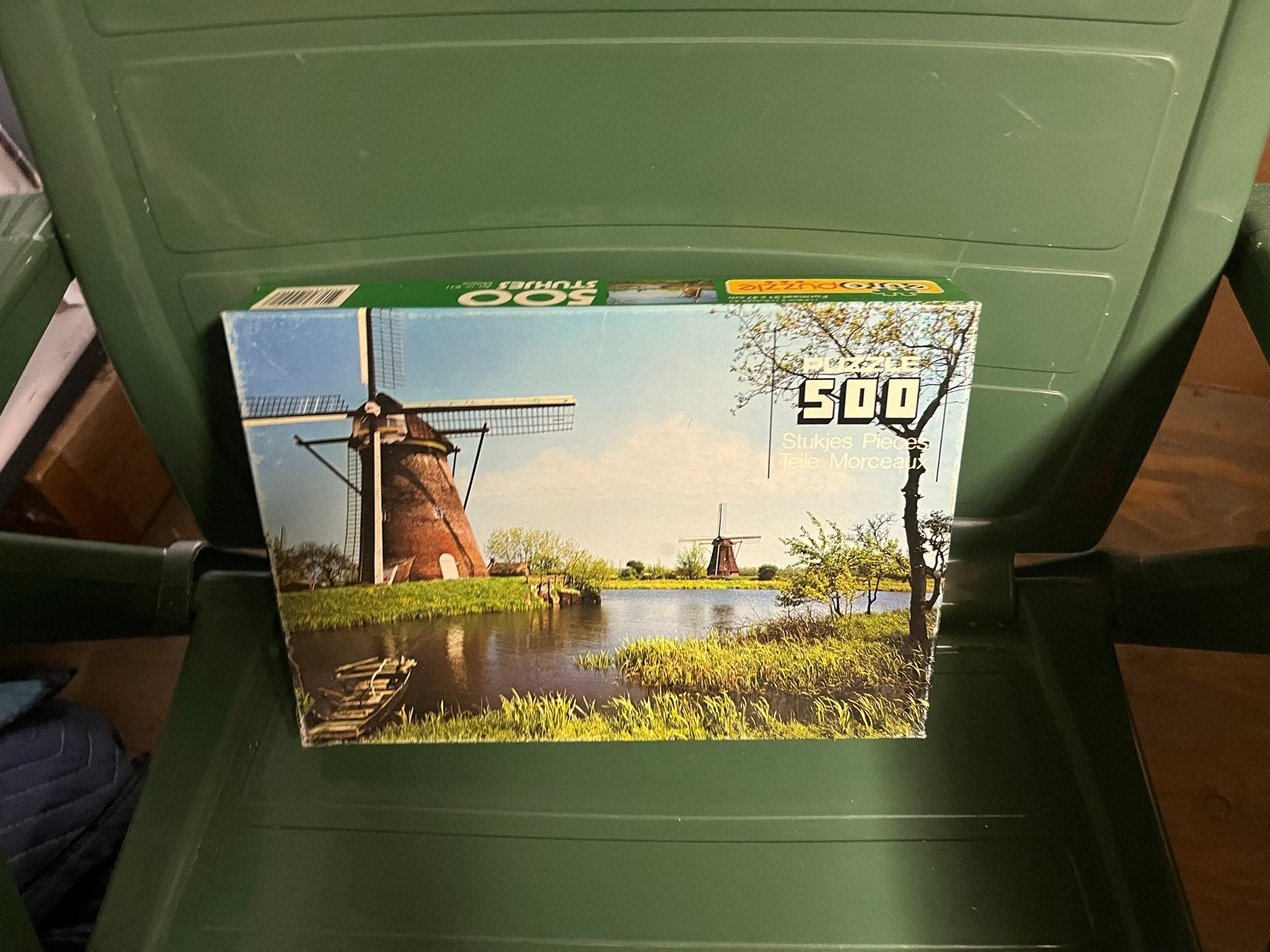 Euro Puzzel 500 Stukjes - Hollandse Molens, Ophalen, 500 t/m 1500 stukjes, Gebruikt, Legpuzzel