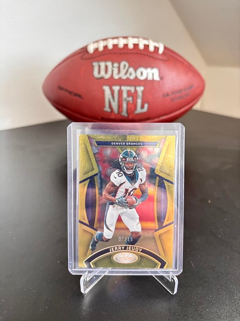 2023 Panini Certified NFL - Jerry Jeudy - Gold /15, Ophalen of Verzenden, Zo goed als nieuw, Plaatje