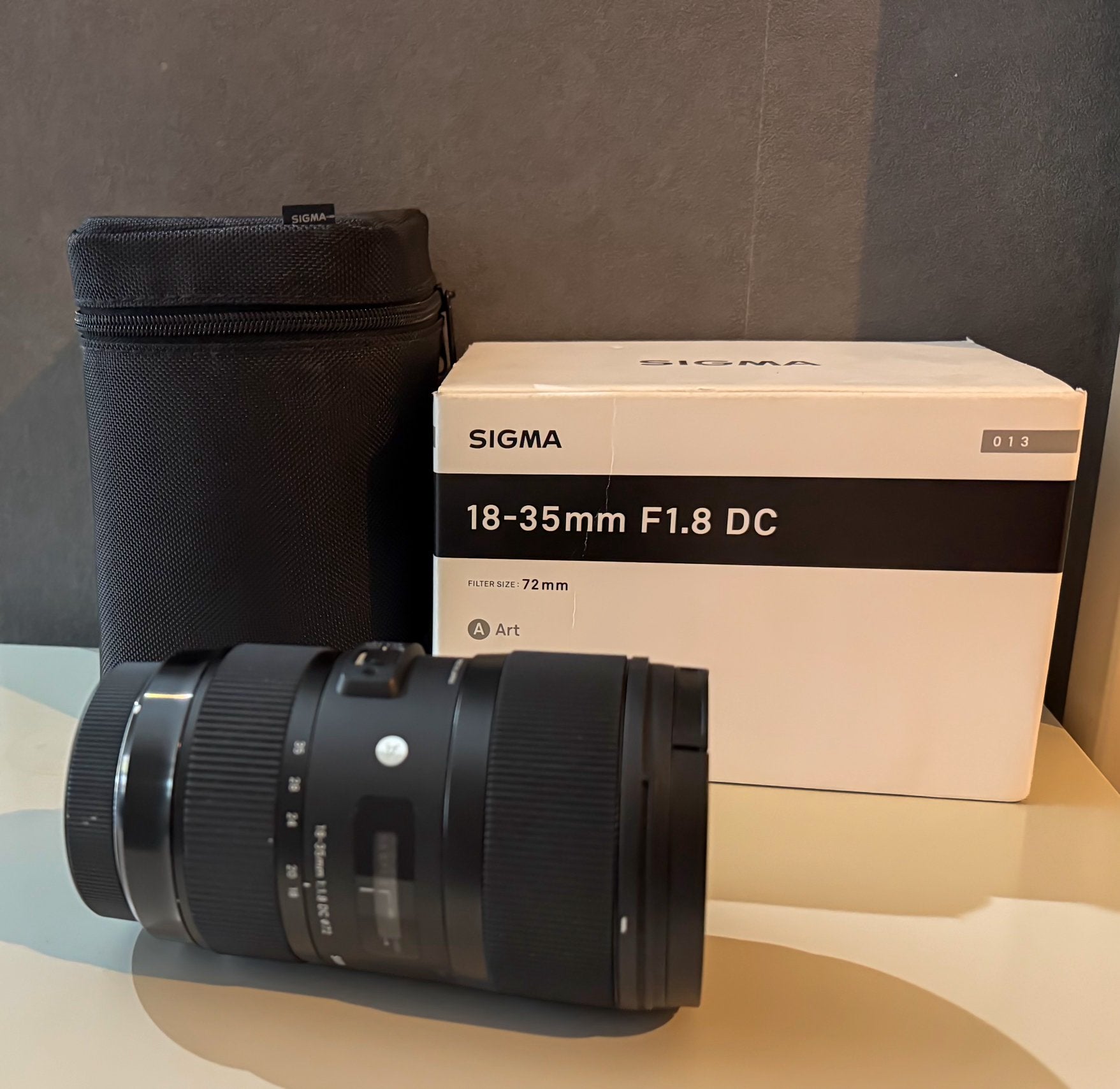 Sigma 18-35mm f/1.8 DC HSM Art – Canon EF – Topstaat, Audio, Tv en Foto, Fotografie | Lenzen en Objectieven, Ophalen, Sigma, Beschermhoes/tas