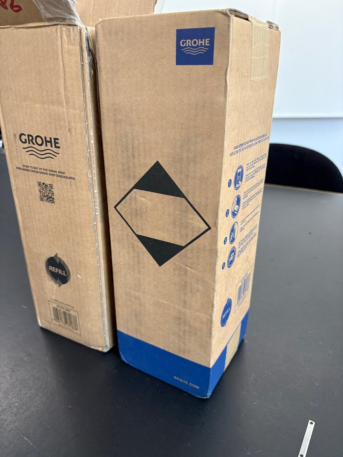 Grohe Blue CO2 cilinders (8 stuks waarvan 4 volle), Ophalen of Verzenden, Nieuw
