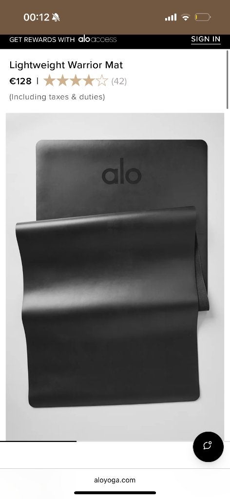 Alo yogamat lightweight warrior, Ophalen of Verzenden, Nieuw, Yogamat