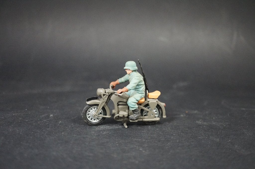Britains Duitse motorijder - 1/32 - TOP vintage, Ophalen of Verzenden