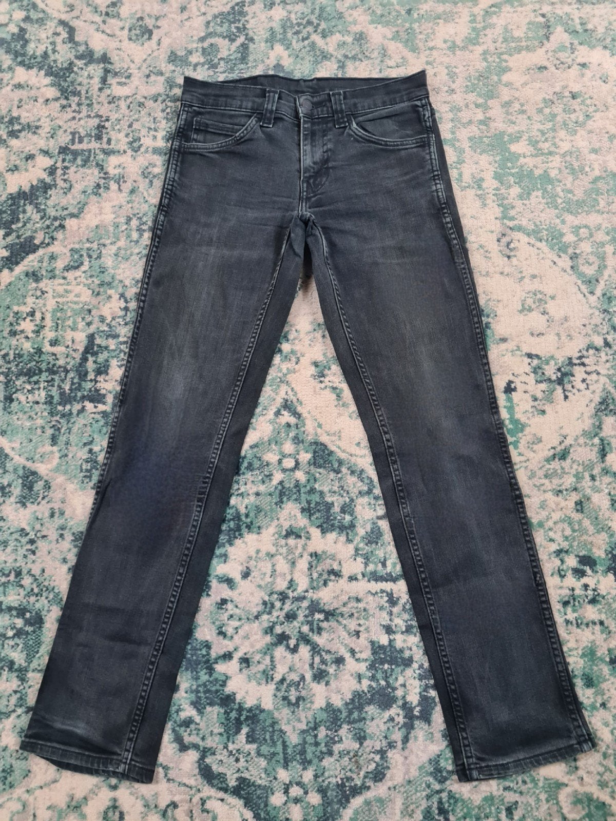 Levi's 511 straight W28 L30 Dames Tulsi2830 Zwart Mid-rise, Zwart, Ophalen of Verzenden, Zo goed als nieuw, W28 - W29 (confectie 36)