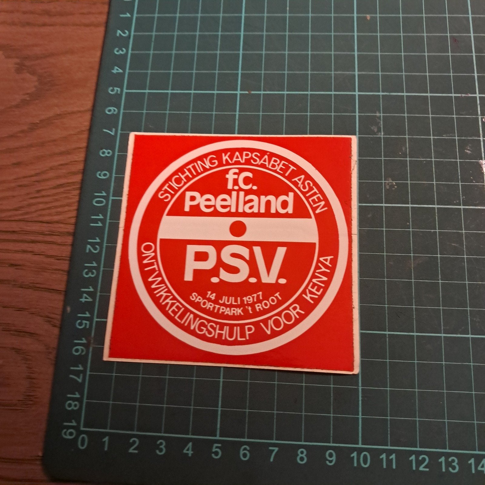Vintage PSV Peelland Sticker Jaren '80 - Zeldzaam!, Ophalen of Verzenden, Gebruikt, Sport