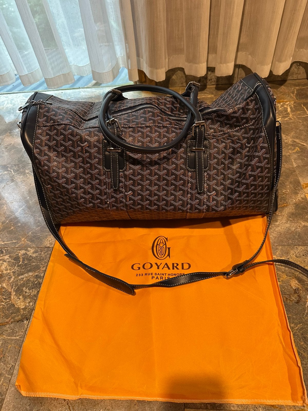 Goyard duffel bag - Blauw, Overige merken, Nieuw, Leer, Verzenden