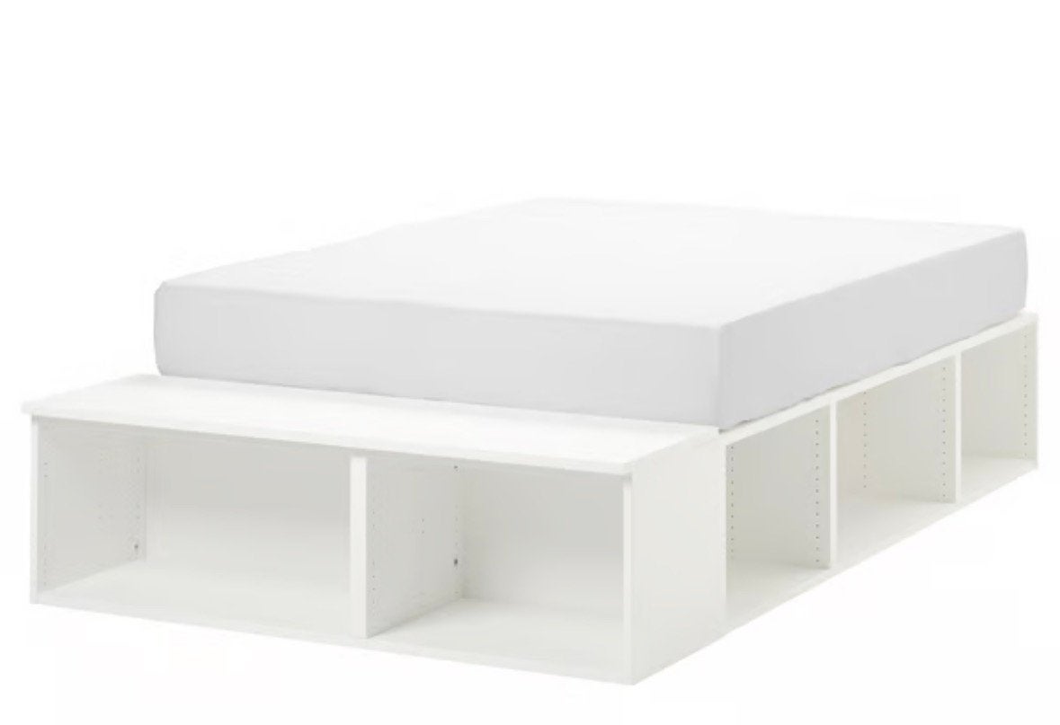 Ikea bed Platsa zonder matras 140x200, Ophalen, Gebruikt, Tweepersoons, 140 cm