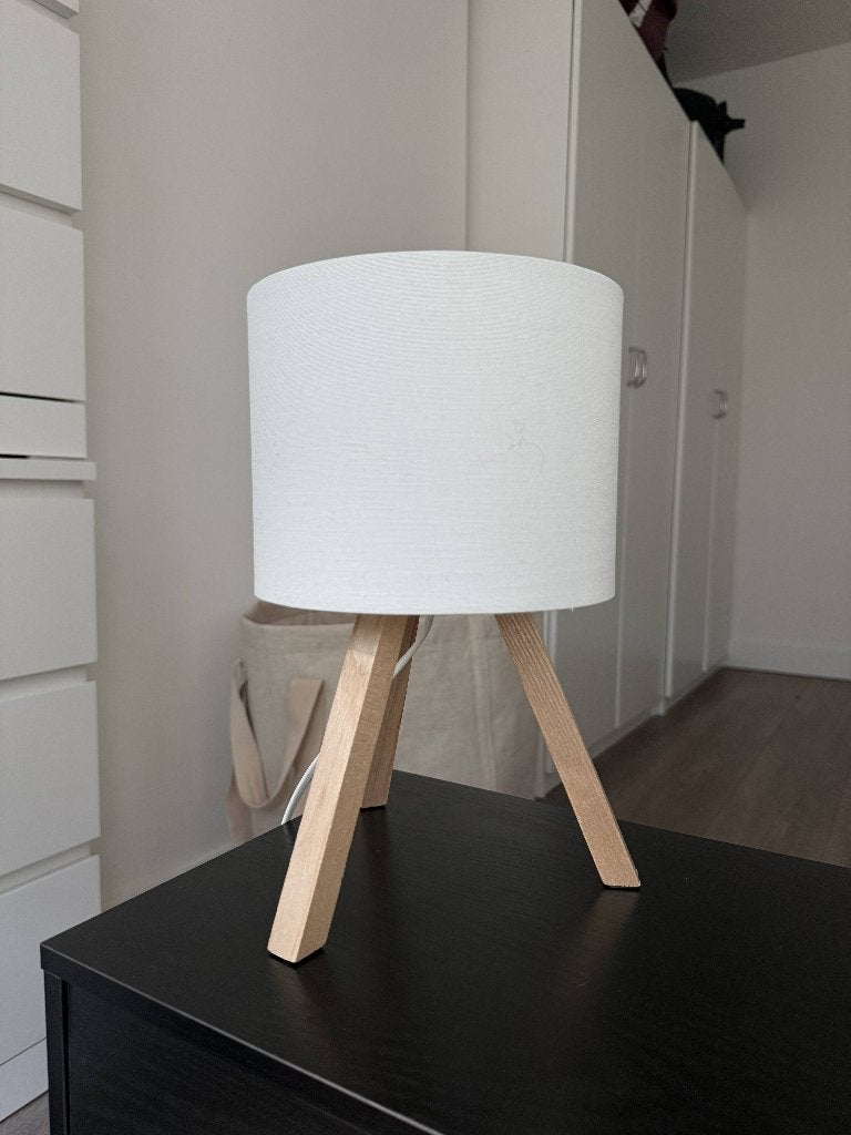 2 Bedside Lamps, Scandinavisch, 30 cm, Nachtlamp, Zo goed als nieuw