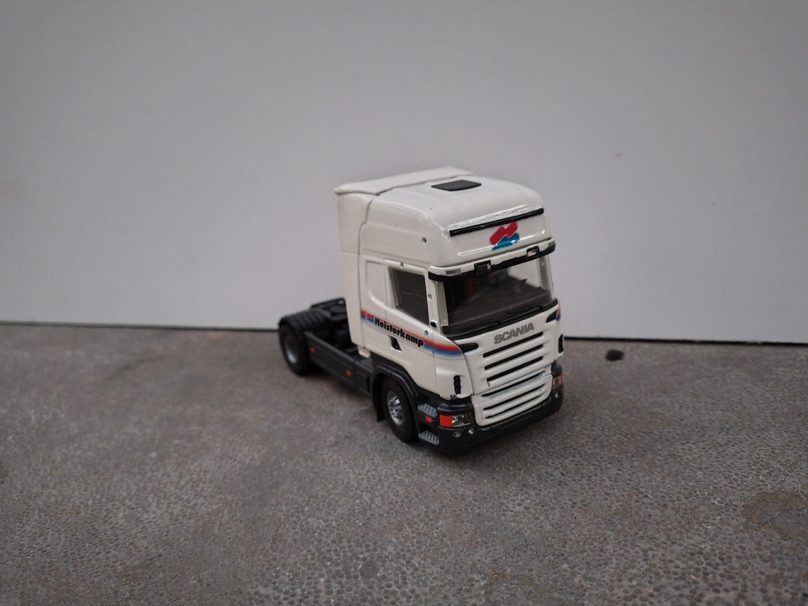 Tekno Heisterkamp Scania modeltruck, Hobby en Vrije tijd, Ophalen of Verzenden, Zo goed als nieuw, Bus of Vrachtwagen, Tekno