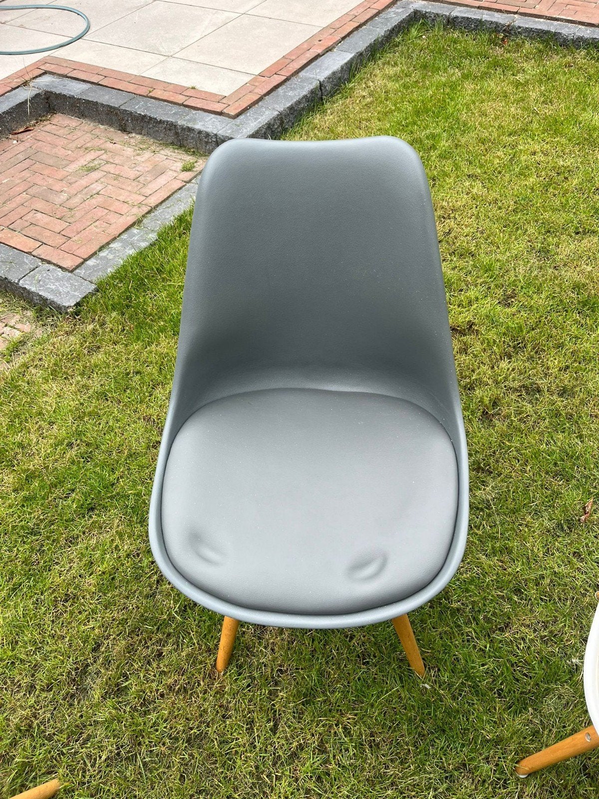 6 Kuipstoelen (eetkamer) - Wit en Grijs, Huis en Inrichting, Stoelen, Gebruikt, Overige kleuren, Modern, Vijf, Zes of meer stoelen