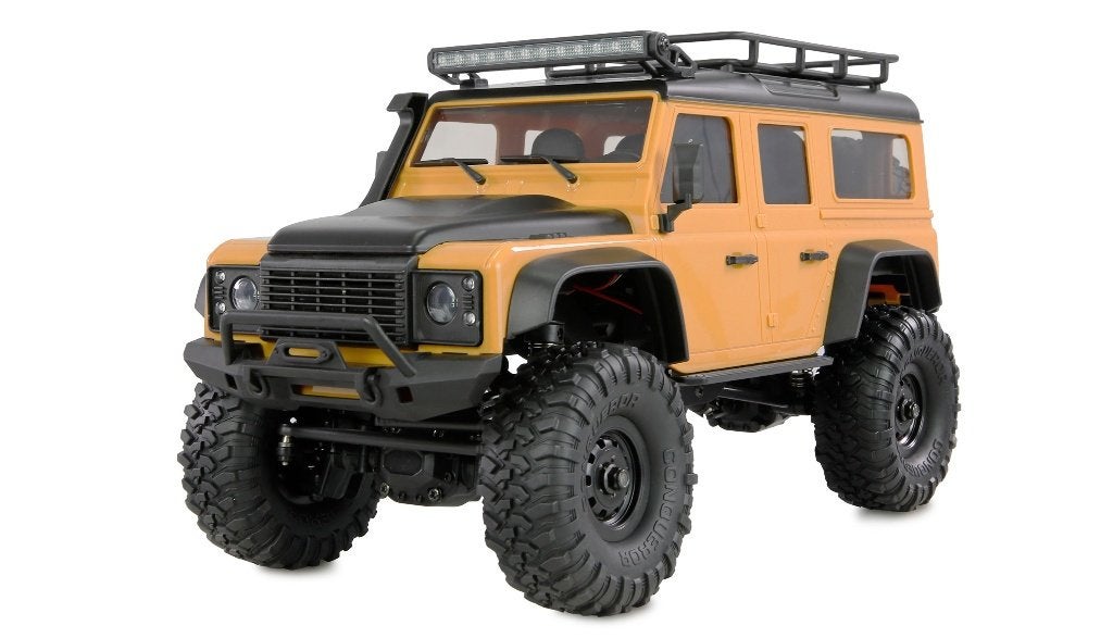 AMXRock Mini-D90 Scale Crawler 4WD 1/16 RTR yellow, Ophalen of Verzenden, Nieuw, Overige schalen, Auto offroad