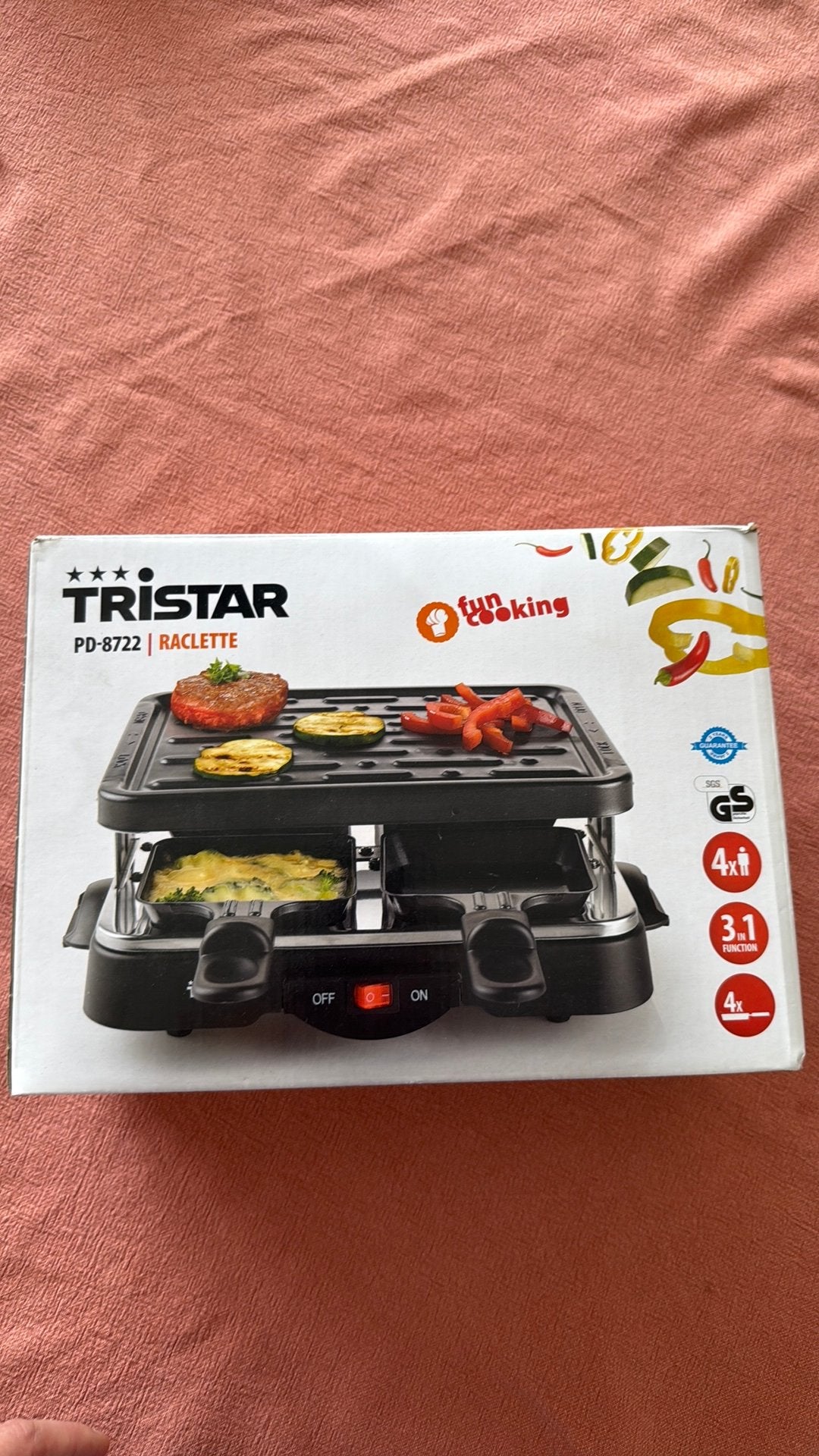 Raclette / gourmet-stel ongebruikt, Ophalen, Nieuw