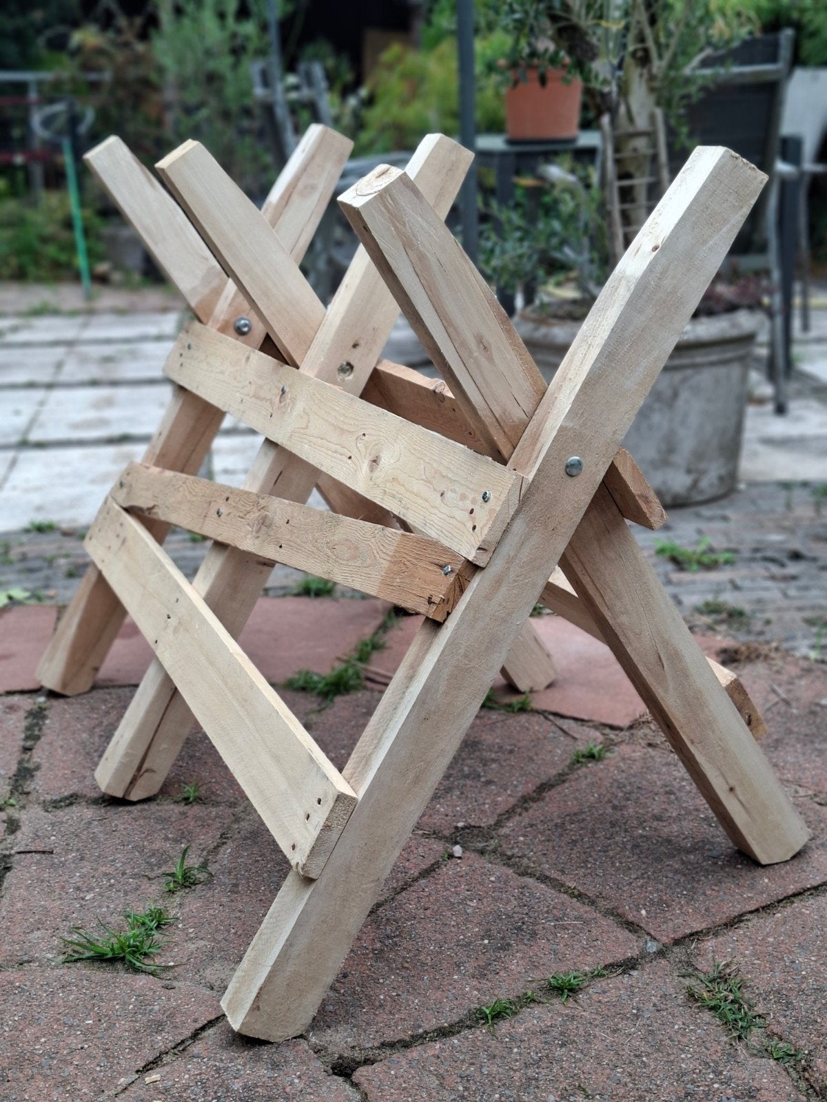 Houten stabiele zaagbok, Minder dan 3 m³, Ophalen