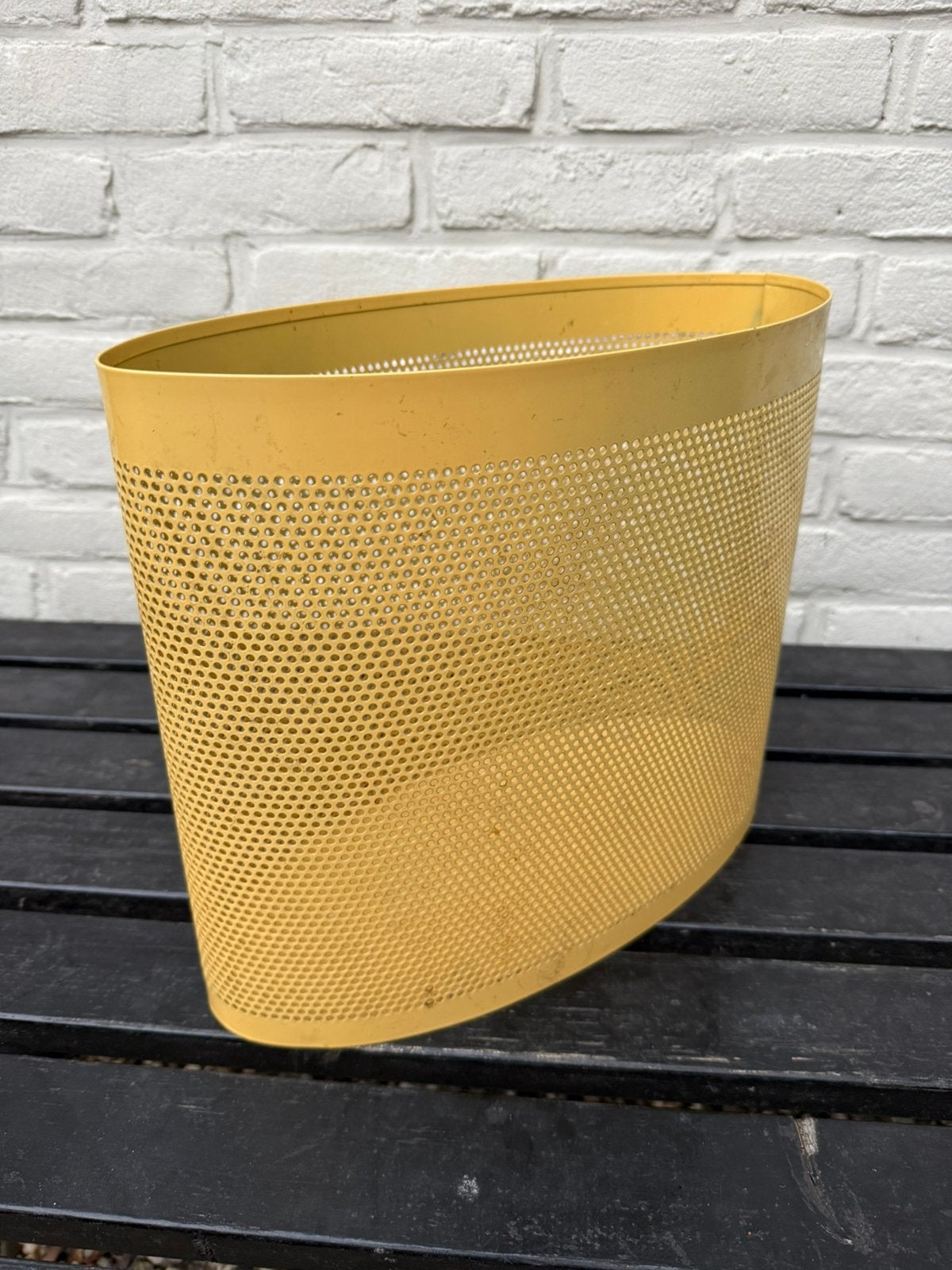 Vintage mategot stijl prullenbak, Ophalen of Verzenden, Gebruikt