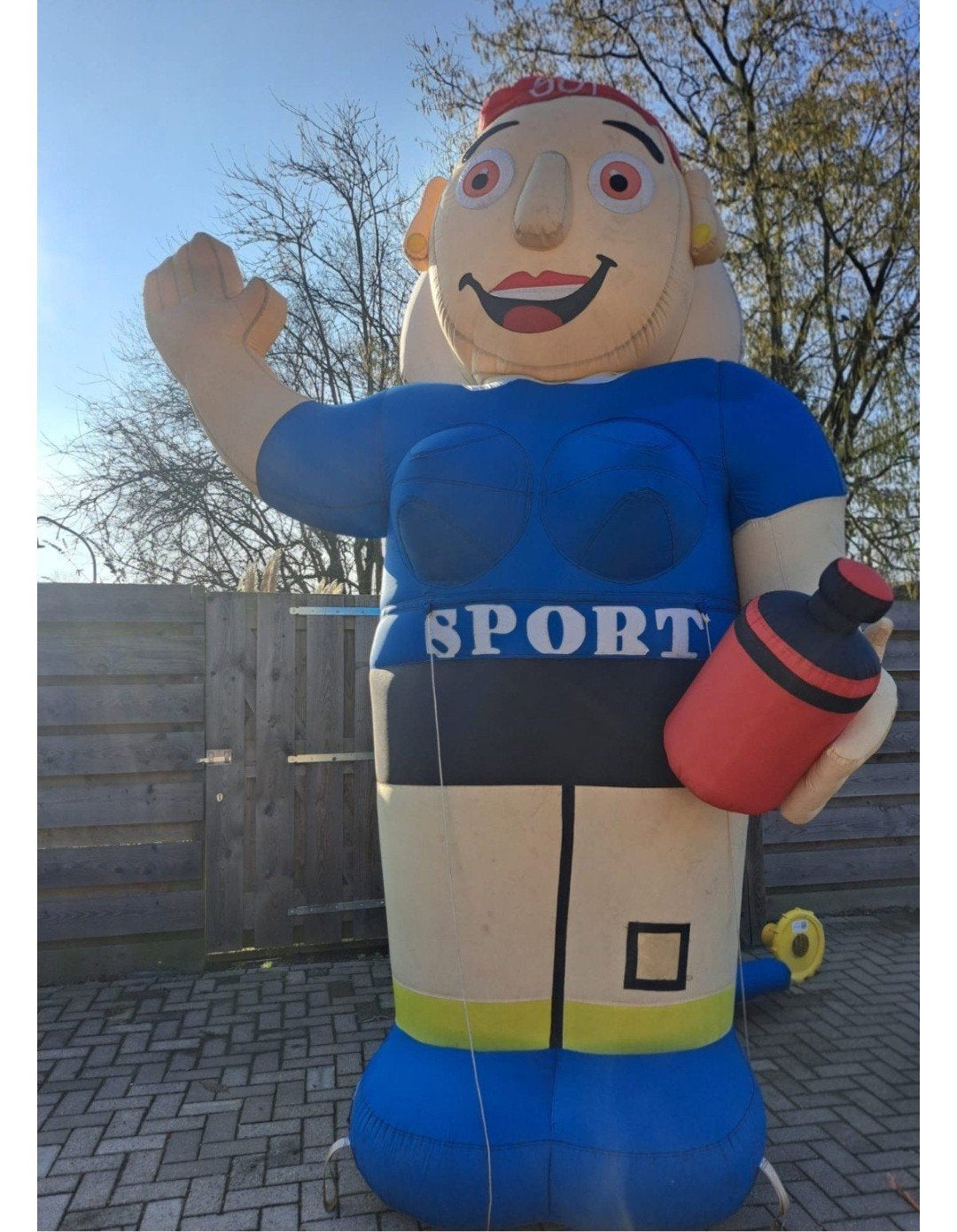 Opblaasbare Sportvrouw Pop - Perfect voor Feestjes!, Ophalen, Zo goed als nieuw, Feestartikel, Verjaardag