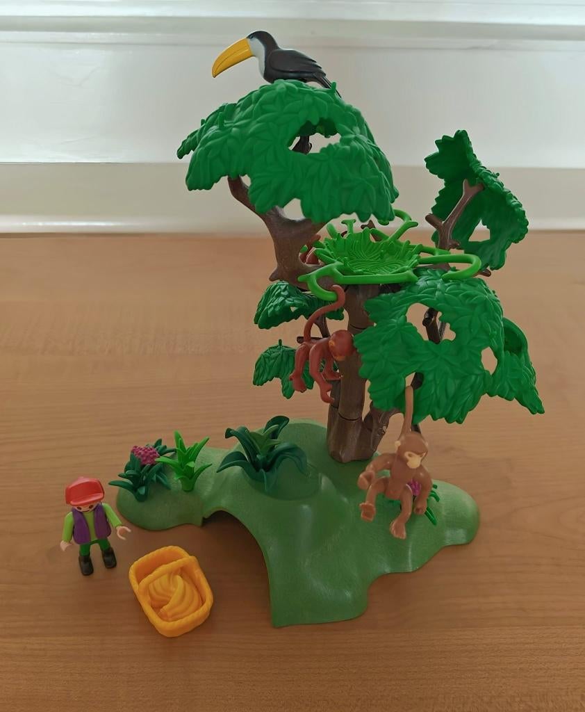 Playmobil 3238 - Apenboom, set met dieren, Ophalen of Verzenden, Zo goed als nieuw, Complete set