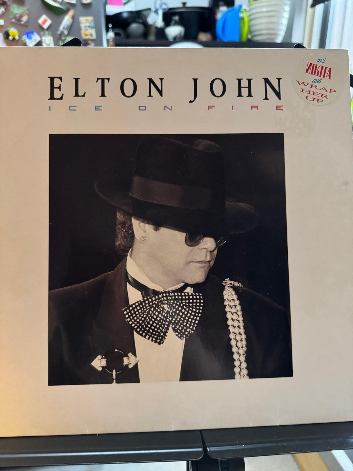 Elton John - Ice on Fire LP (1985), LP, Gebruikt, Pop, Ophalen of Verzenden