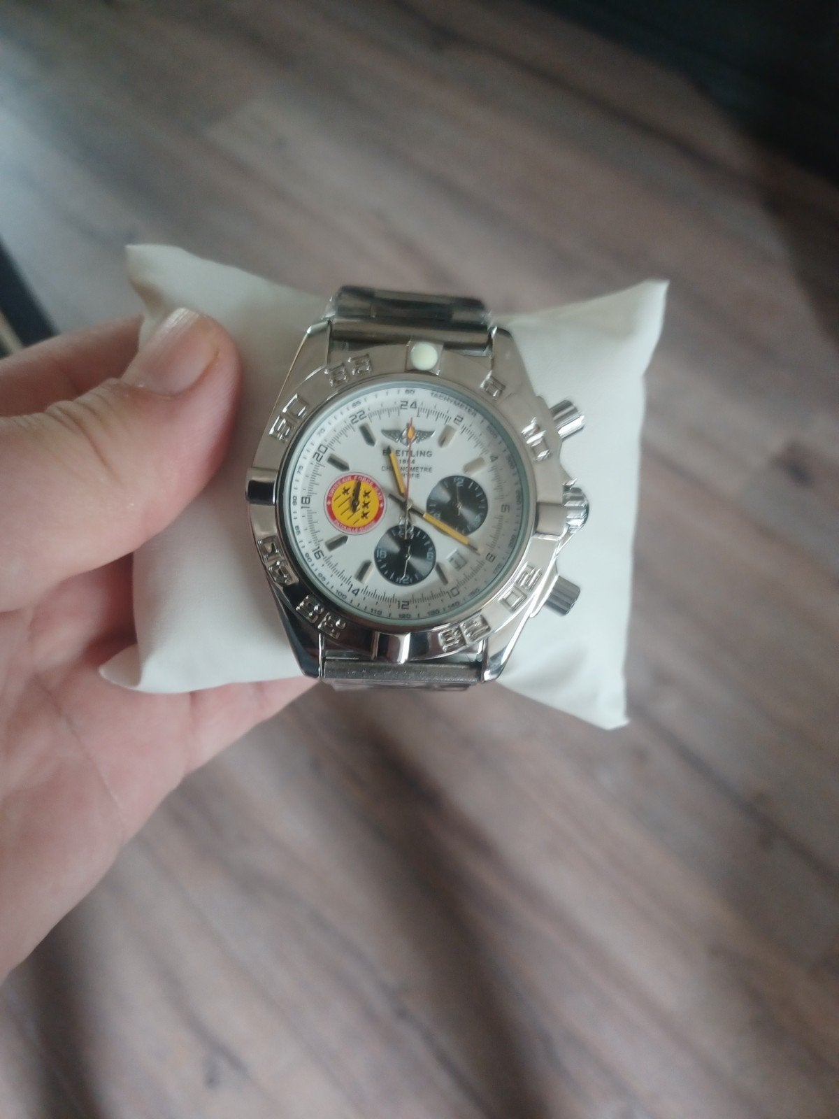 Breitling Airforce zeer mooi horloge., Sieraden, Tassen en Uiterlijk, Horloges | Heren, Staal, Staal, Breitling, Polshorloge