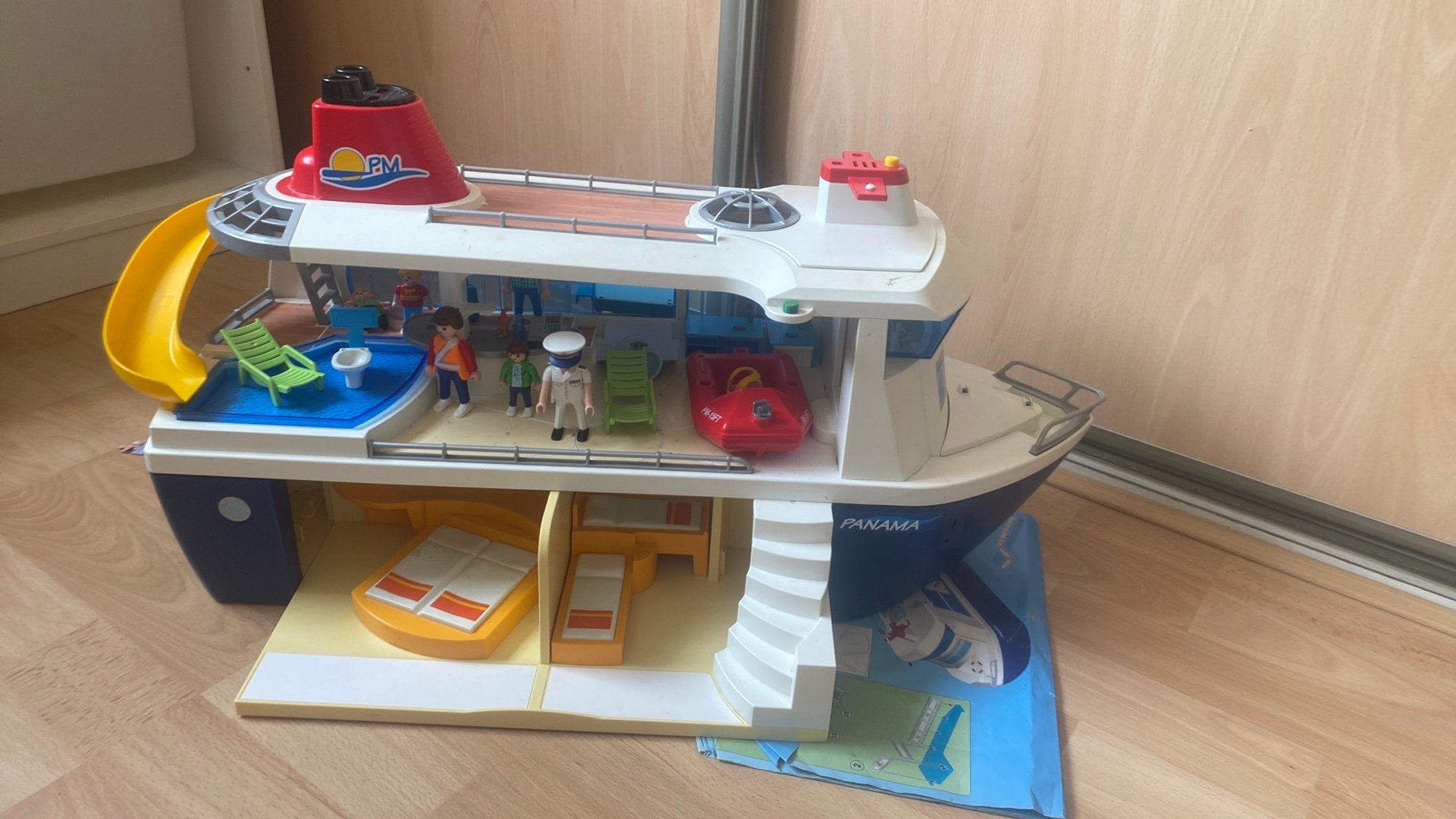 Cruiseschip van playmobile, Ophalen, Gebruikt, Complete set, Boot/Schip