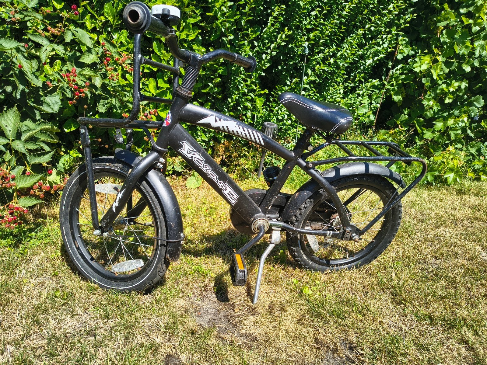 Zwarte kinderfiets voor kinderen tot 130cm, Fietsen en Brommers, Ophalen, Terugtraprem, Vesper, 16 tot 20 inch