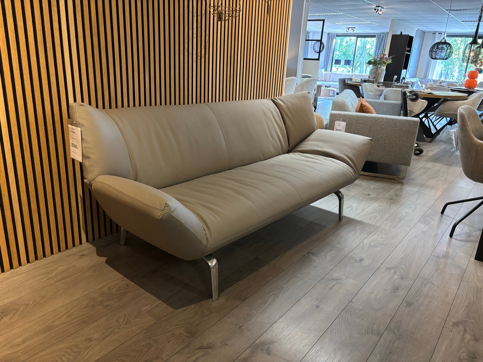Leolux Devon leder senso, Driepersoons, Ophalen of Verzenden, Zo goed als nieuw, 200 tot 250 cm