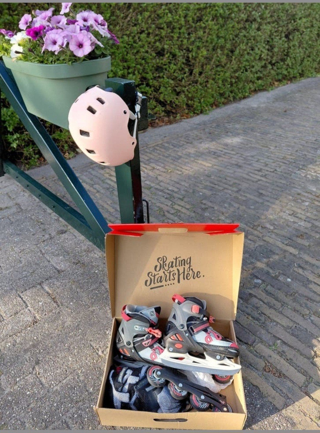 Nijdam skeelers/schaatsen mt 36. Red Raider combo, Overige merken, Verstelbaar, Kinderen, Overige typen