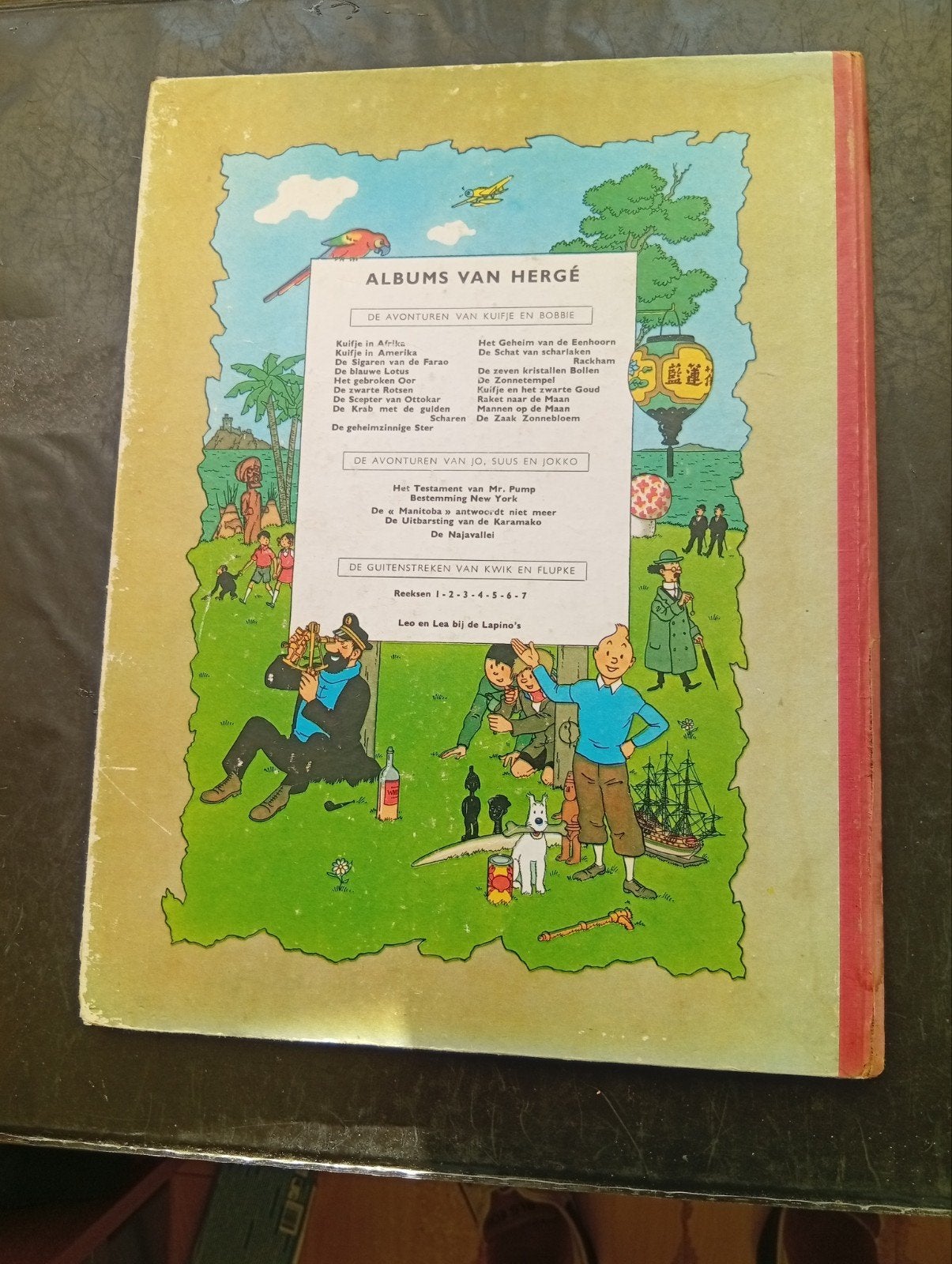 23 Kuifje Hardcovers 146/1960, achterkanten ivm jaartal jaar, Boeken, Meerdere stripboeken, Ophalen of Verzenden, Gelezen