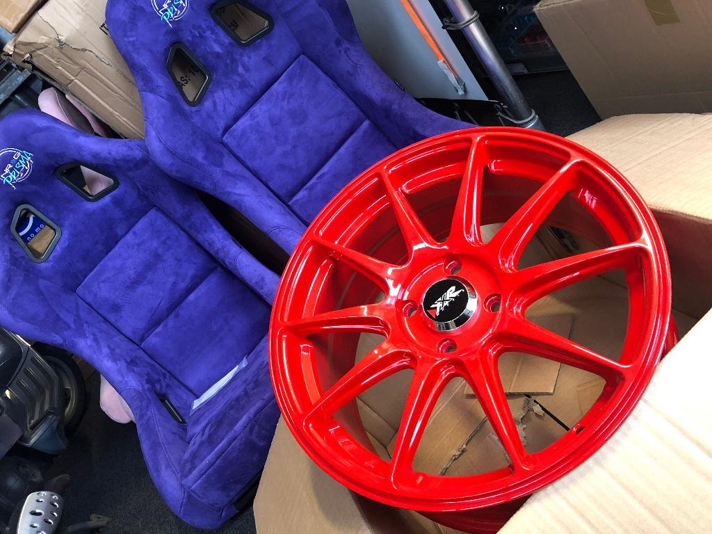 XXR 527 Racing Red 17 x 7.5J ET40 4x108, Ophalen of Verzenden