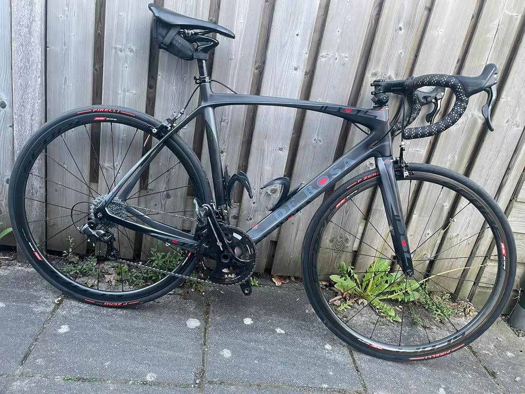 De Rosa Idol custom carbon maat 54,5, 28 inch, Carbon, Zo goed als nieuw, Meer dan 20 versnellingen