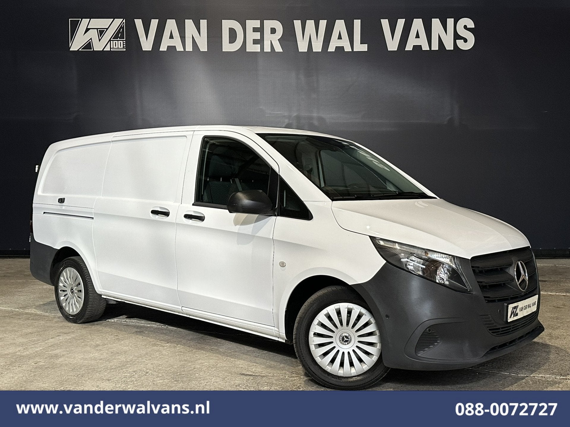 Mercedes-Benz Vito 116 CDI 164pk L2H1 2025 MODEL Euro6 Airco, Gebruikt, 4 cilinders, Wit, Mercedes-Benz