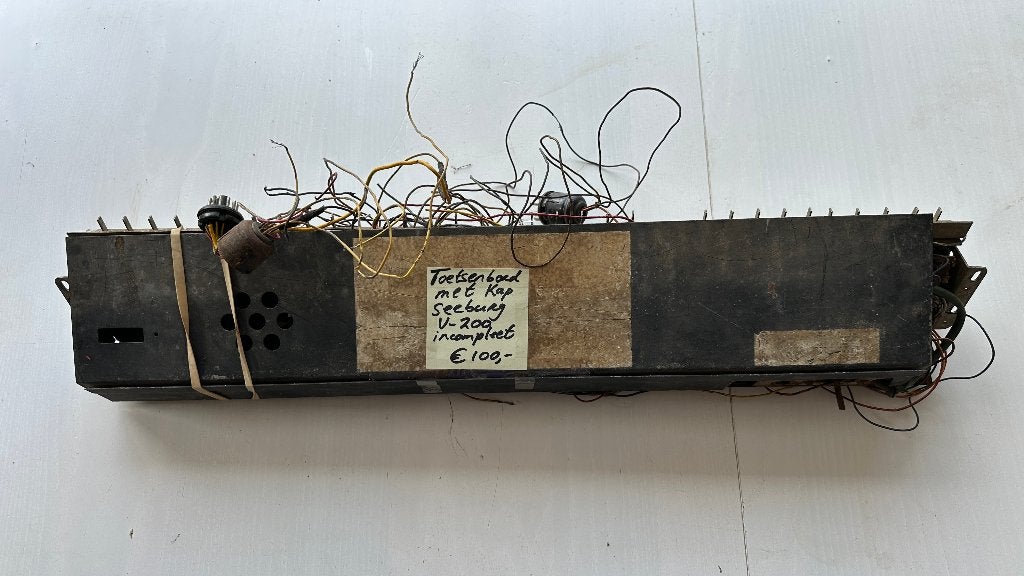 Toetsenbord met kap voor Seeburg V-200, incompleet, Verzamelen, Ophalen of Verzenden, Gebruikt, 1950 tot 1960, Seeburg
