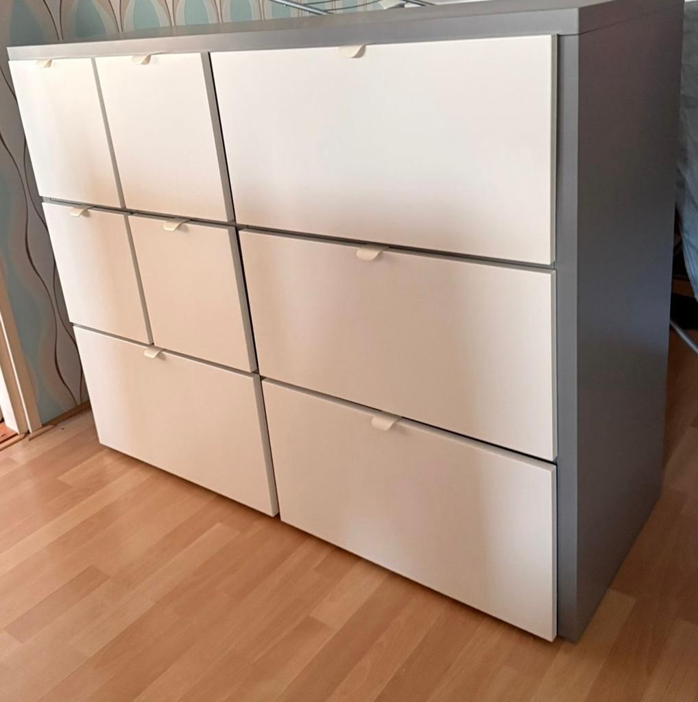 Ikea Visthus ladekast 122x96 cm - Ruime opberger, Ophalen, Kunststof, 100 tot 150 cm, 5 laden of meer