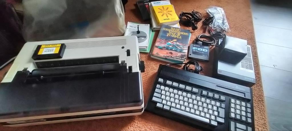 MSX Computer Set: Mitsubishi ML-FX1, Sony Hit Bit, Printer, Ophalen, Mitsubishi