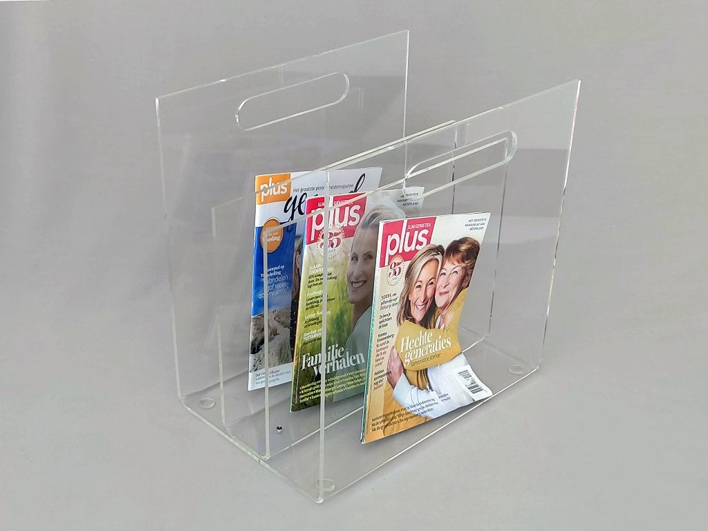 lectuurbak plexiglas, Huis en Inrichting, Meerdere vakken, Gebruikt, Verzenden, Vintage