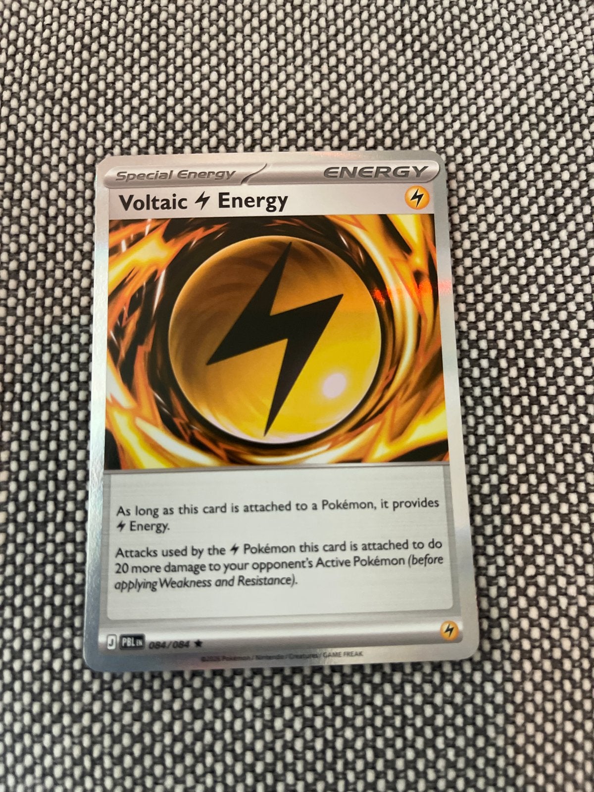 Pokémon TCG Volts Energie Kaart - Special Energy, Ophalen of Verzenden, Zo goed als nieuw, Losse kaart