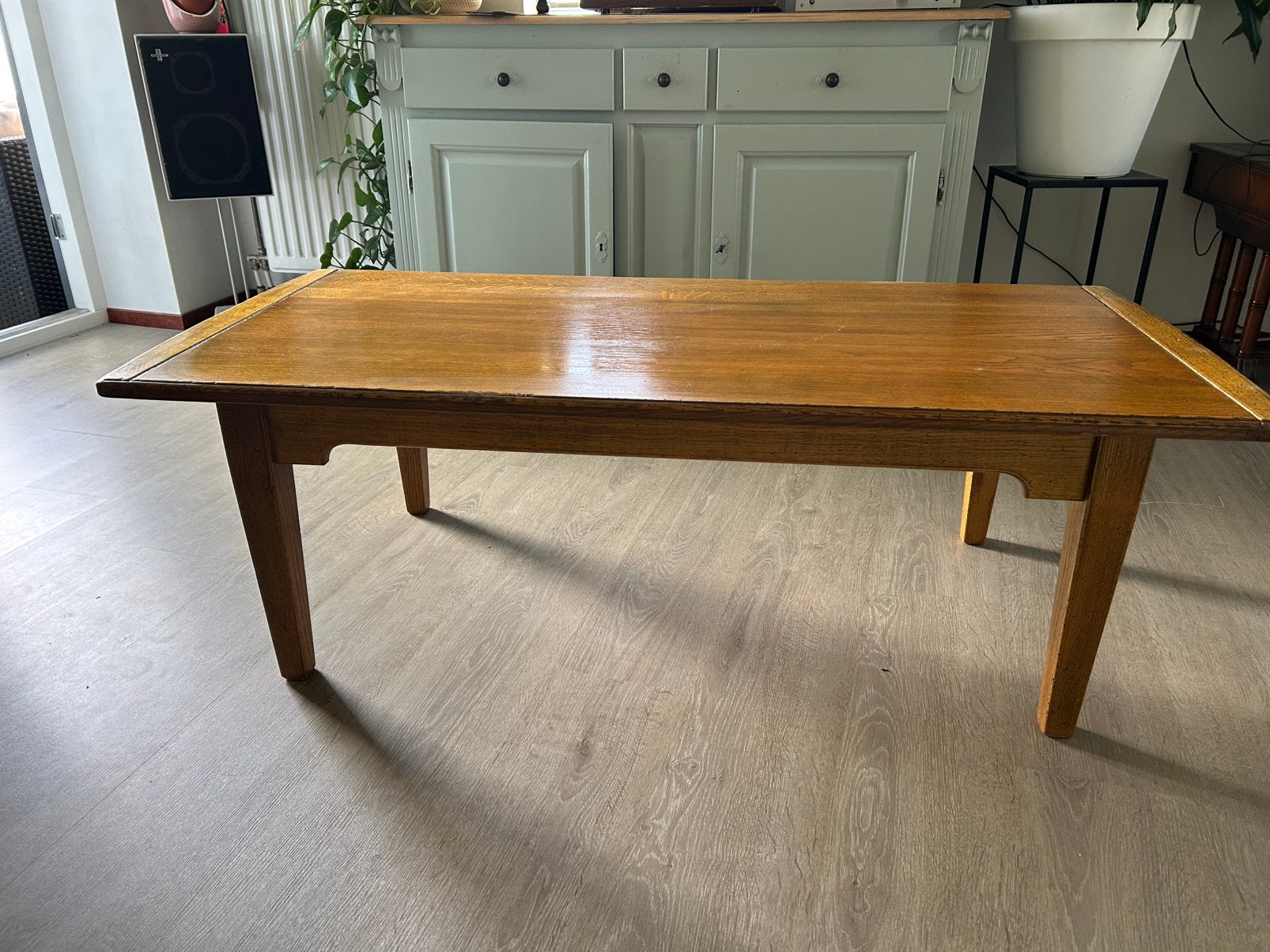 Vintage salontafel, Ophalen, 100 tot 150 cm, 50 tot 100 cm, Zo goed als nieuw