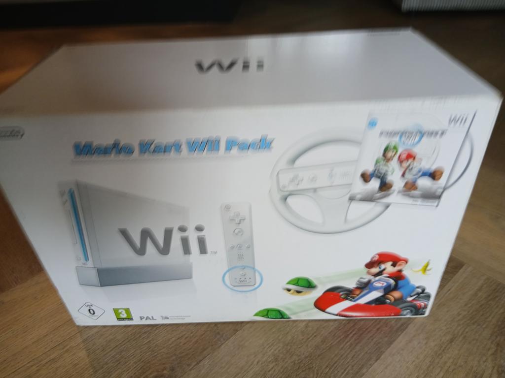 Nintendo Wii Mario Kart Pack - Compleet met stuur en game, Ophalen, Gebruikt, Met 1 controller, Met stuurtje