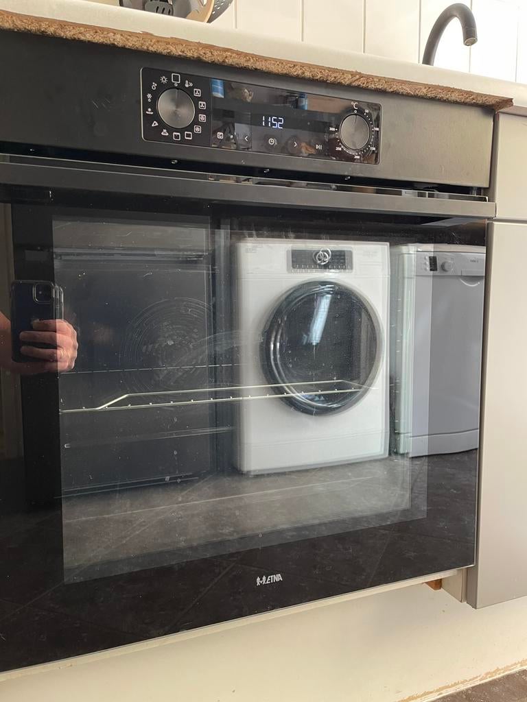 Etna inbouw oven OM316MZ, Witgoed en Apparatuur, Ovens, Ophalen, Hete lucht, Zo goed als nieuw, Oven met grill