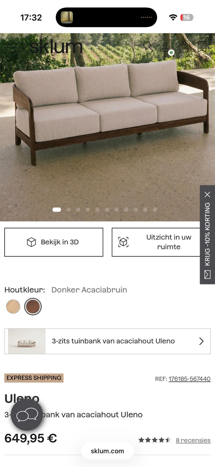 Tuin bank, Ophalen, Nieuw, Hout