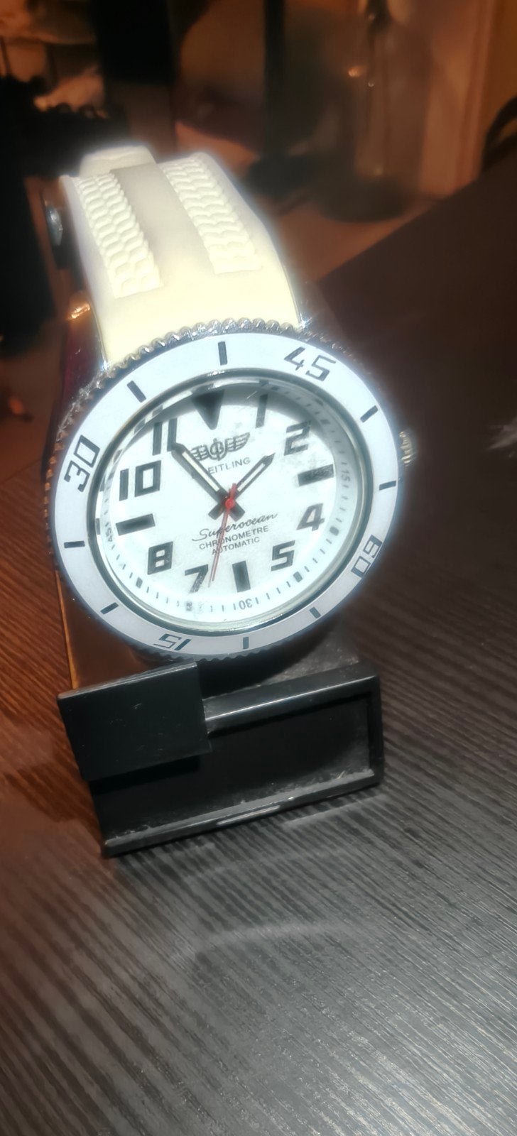 Breitling Superocean horloge - Wit, Staal, Breitling, Polshorloge, Kunststof